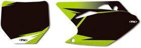 12-64134 Factory Effex Number Plate Backgrounds For Kawasaki Kx450f 2012 Black