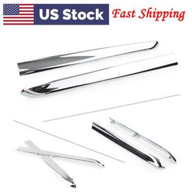 Abcfiveus 612050203296 For Honda Goldwing Gl1800 2001-2011saddlebag Mouldings Left Right Set Chrome Us