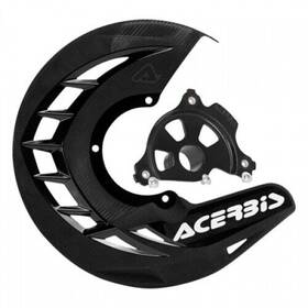 1654800113 Acerbis X-brake Front Disc Cover With Mounting Kit Black Mount
