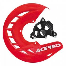 1654800116 Acerbis X-brake Front Disc Cover With Mounting Kit Red Black Mount