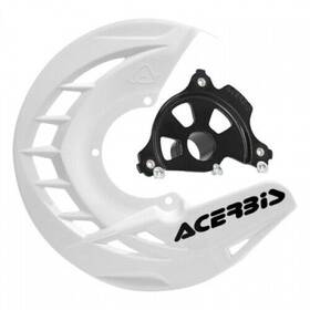 1654800117 Acerbis X-brake Front Disc Cover With Mounting Kit White Black Mount