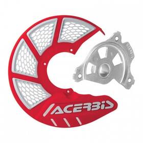 1655270140 Acerbis X-brake Vented Front Disc Cover With Mounting Kit Red/white