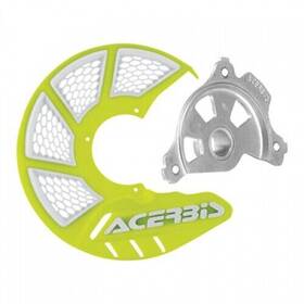 1655270143 Acerbis X-brake Vented Front Disc Cover With Mounting Kit Flo Yellow/white