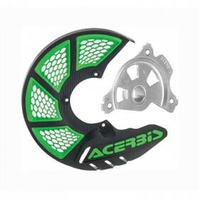 1655270146 Acerbis X-brake Vented Front Disc Cover With Mounting Kit Black/green