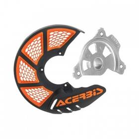 1655270147 Acerbis X-brake Vented Front Disc Cover With Mounting Kit Black/orange