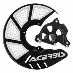 1655270232 Acerbis X-brake Vented Front Disc Cover With Mounting Kit Black/white Black