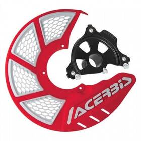 1655270236 Acerbis X-brake Vented Front Disc Cover With Mounting Kit Red/white Black