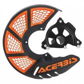 1655270243 Acerbis X-brake Vented Front Disc Cover With Mounting Kit Black/orange