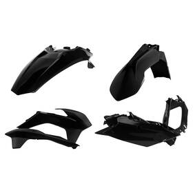 23741300018360-d2f177 Acerbis Replica Plastic Kit Black For Ktm 300 Xc-w Six Days 2014-2016