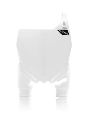2527400002 Acerbis Raptor Front Number Plate - White/white