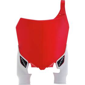 2527411005-cl77 Acerbis Raptor Front Number Plate - Red/white
