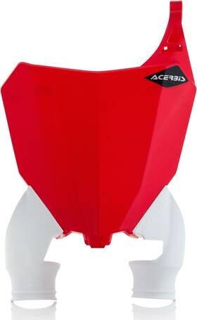 2630771030 Acerbis Raptor Front Number Plate - White/red
