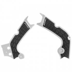 2640271015 Acerbis X-grip Frame Guards Silver/black