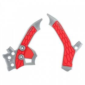 2726851418 Acerbis X-grip Frame Guards Silver/red