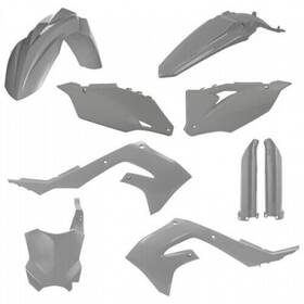 2736290011 Acerbis Full Plastic Kit Grey For Kawasaki Kx250 X Kx450 Kx450x