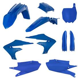 2736350003d840-675eac Acerbis Full Plastic Kit With Tank Cover Blue For Yamaha Yz250f 2019-2023