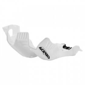 2736361035 Acerbis Plastic Offroad Skid Plate With Linkage Guard White/black