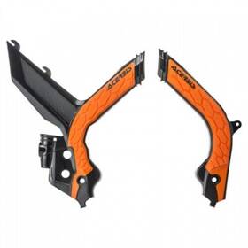 2783155229 Acerbis X-grip Frame Guards Black/16 Ktm Orange