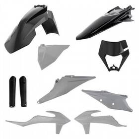 2791541001 Acerbis Full Plastic Kit Grey/black