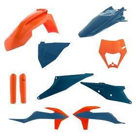 27915473029607-fb14eb Acerbis Full Plastic Kit Orange/dark Blue For Ktm 350 Xcf-w 2020-2022