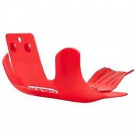2801950004 Acerbis Plastic Offroad Skid Plate With Linkage Guard Red