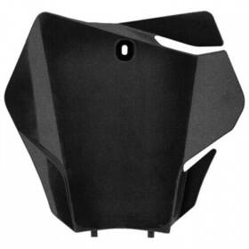 2872767440 Acerbis Front Number Plate Black Metallic
