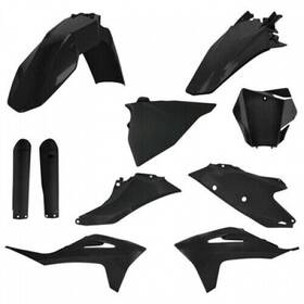 2872797440 Acerbis Full Plastic Kit Black Metallic