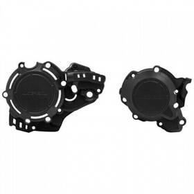 2872870001 Acerbis X-power Crankcase And Ignition/clutch Cover Kit Black