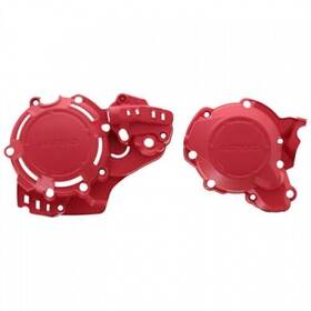 2872870004 Acerbis X-power Crankcase And Ignition/clutch Cover Kit Red