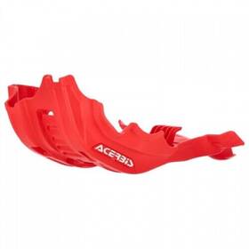 2895600004 Acerbis Plastic Offroad Skid Plate With Linkage Guard Red