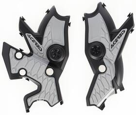 2911461001 Acerbis Silver/black X-grip Frame Protectors