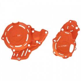 2977605226 Acerbis X-power Crankcase And Ignition/clutch Cover Kit 16 Ktm Orange