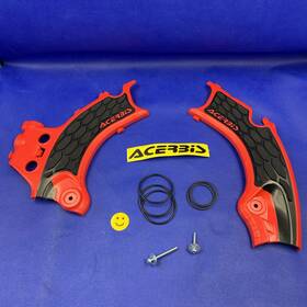 2986181018b46f-074468 Acerbis X-grip Frame Guard Red/black For 21-23 Honda Crf450r
