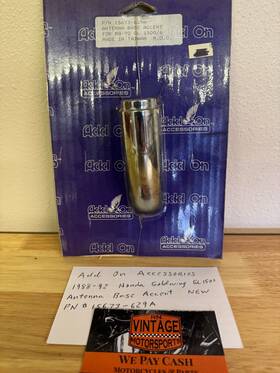 15673-629a Add On Accessories 88-92 Honda Gl1500 Antenna Base Accent Pn # New