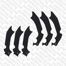 Aa-bk13 Adrenaline Addicts 21-24 Kawasaki Kx250f Kx250x 19-23 Kx450 Kx450x Rubberized Grip Tape 3 Pairs