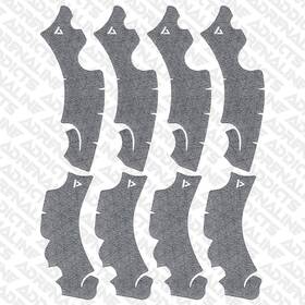 Aa-h3171 Adrenaline Addicts 22-2025 Honda Crf250r / 23-25 Crf450r Rubberized Grip Tape Frame Guard 4 Pairs