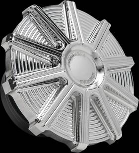 0703-0848 Arlen Ness Gas Cap Chrome 10 Gauge #0703-0848