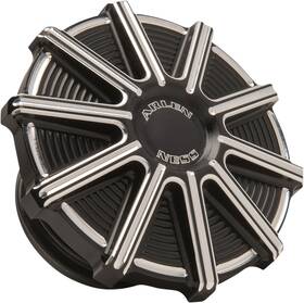 0703-0849 Arlen Ness Gas Cap Black Contrast Cut 10 Gauge #0703-0849