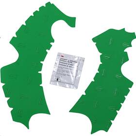 M7338v Athena Rubber Frame Pads - Green