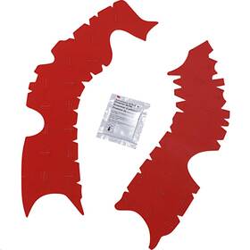 M7352r Athena Rubber Frame Pads - Red