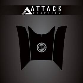 210-274-0016 Attack Graphics Tank Protection Decals Top Textured Black