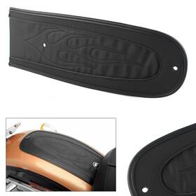 B-shiparts 550732959270 Fit Harley Sportster Xl 883 1200 2004-2014 Pu Leather Black Rear Fender Bib