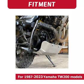 Bap11218 Aluminum Skid Plate Engine Guards For Yamaha Tw200 87-23 Off-road Full Coverage