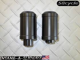 111-1000 Bbrp 03-04 Gsxr 1000 Delrin Black Frame Sliders Savers Crash Protector - No Cutting