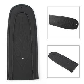Bfyefgus 211100366631 For Harley Dyna 2006-2017 Motorcycle Flame Stitch Leather Rear Fender Bib Black
