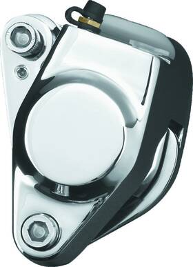 601730 Bikers Choice 84-99 Big Twin Chrome Front 2 Piston Caliper Assembly With Pads