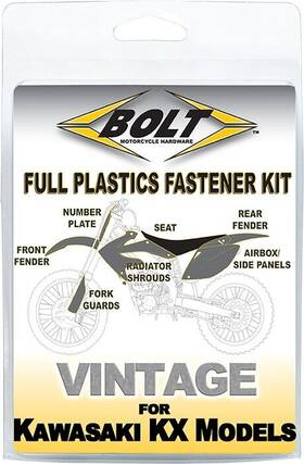 Kaw-9497104 Bolt Full Plastics Fastener Kit Fits Kawasaki Kx250 2-stroke/kx125 1994-1997