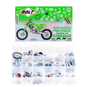 Kxpp-19fa43a-3b32b0 Bolt Kawasaki Four Stroke Pro Pack Kit For Kx450 50th Anniversary