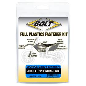 Yam-ttr110w Bolt Works Full Plastics Fastener Kit