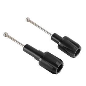 Fs-255-blk Bruce&shark Crash Bobbin Protector Slider Aluminum Black For Kawasaki Ninja 650 2017-2023